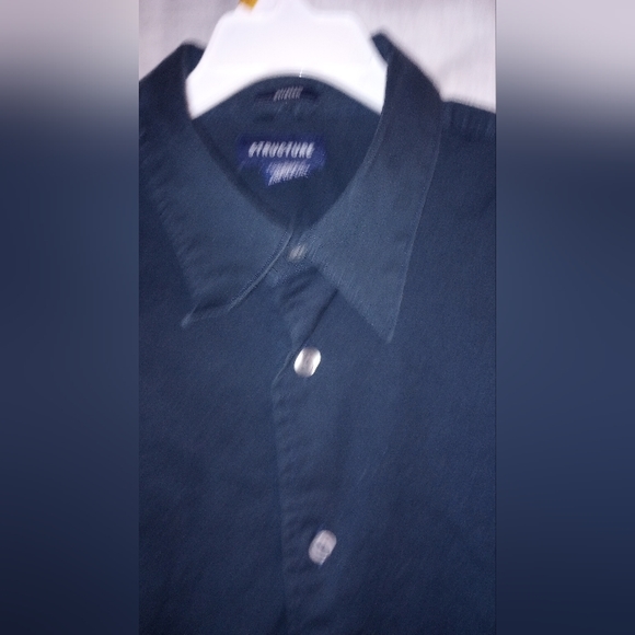 Structure Blue Dress Shirt Medium - Picture 3 of 3